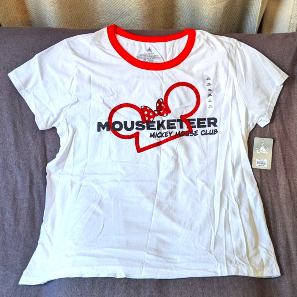 Disney Mickey Mouse Club Mouseketeer ringer T-shirt - Women's XXL *NWT*
